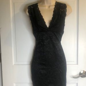 Guess black lace mini dress size medium